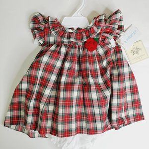 Laura Ashley 2 Piece Plaid Dress